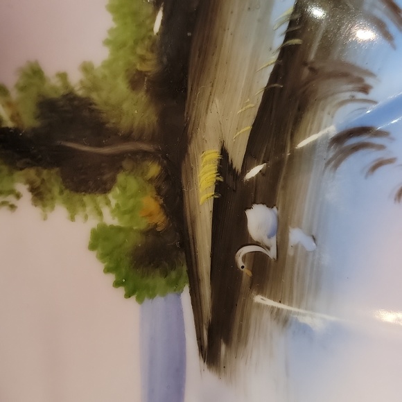 Noritake Hand Painted Swan Scene Plate - Picture 9 of 12